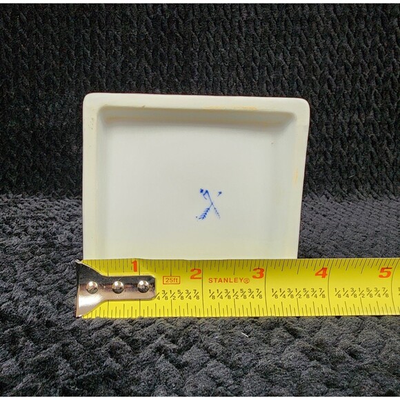 Vintage Arnart Porcelain Pierced Lattice Candle Holder White & Gold 1950s–1980s - Picture 5 of 8